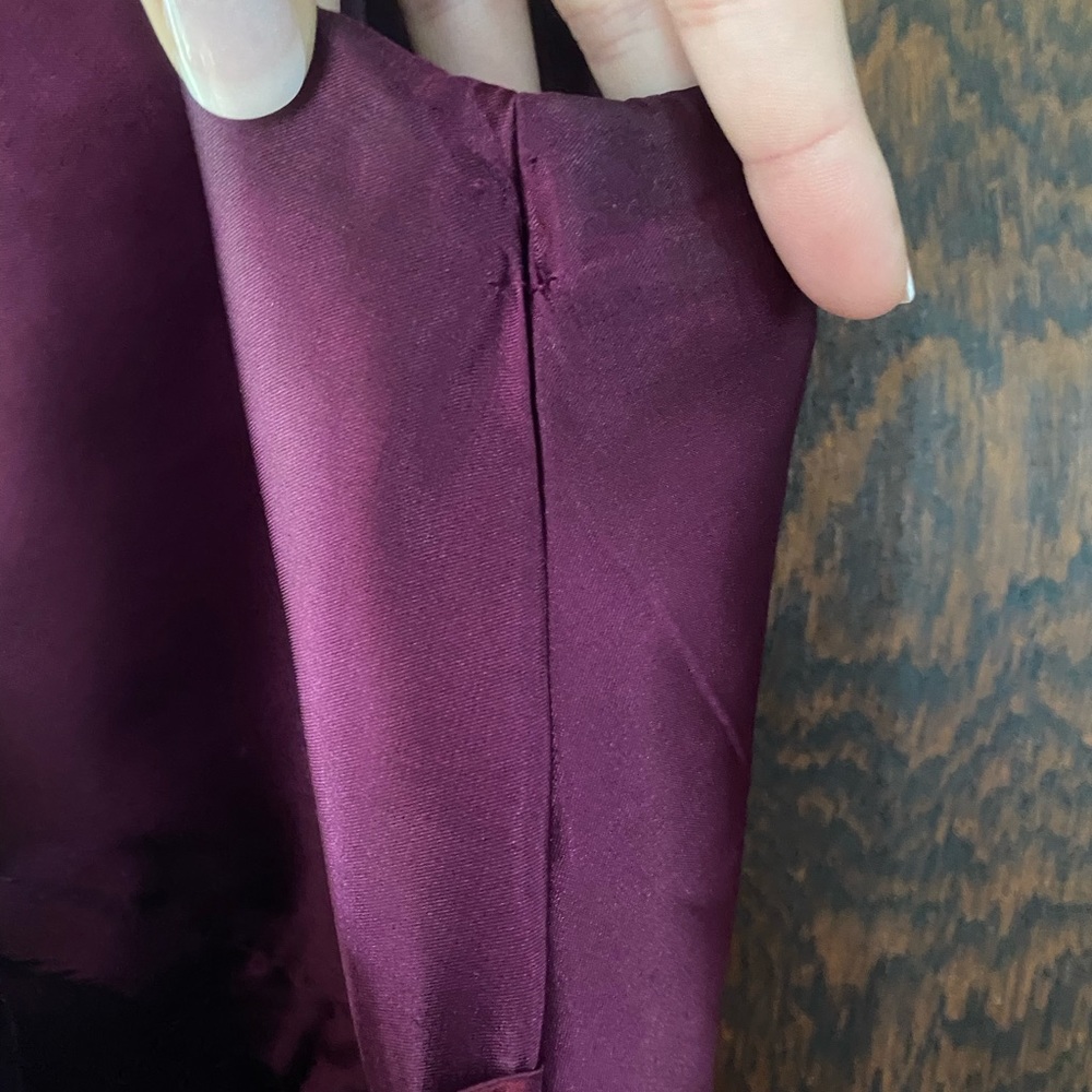 Floor length satin dress - Picture 4 of 12